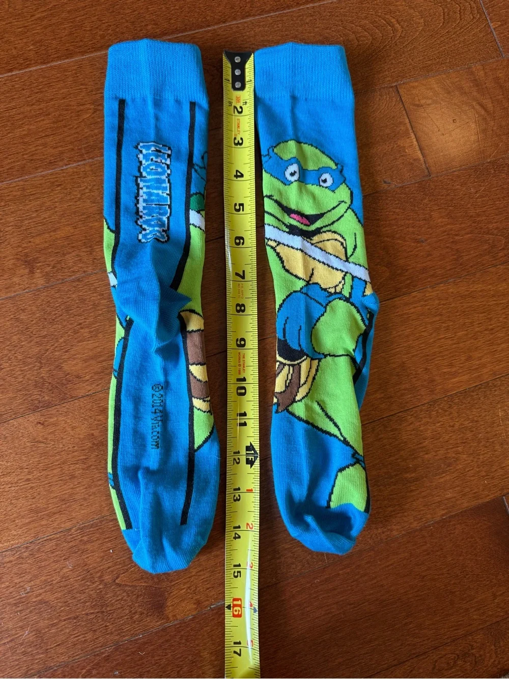 Teenage Mutant Ninja Turtles Blue Novelty Crew Socks